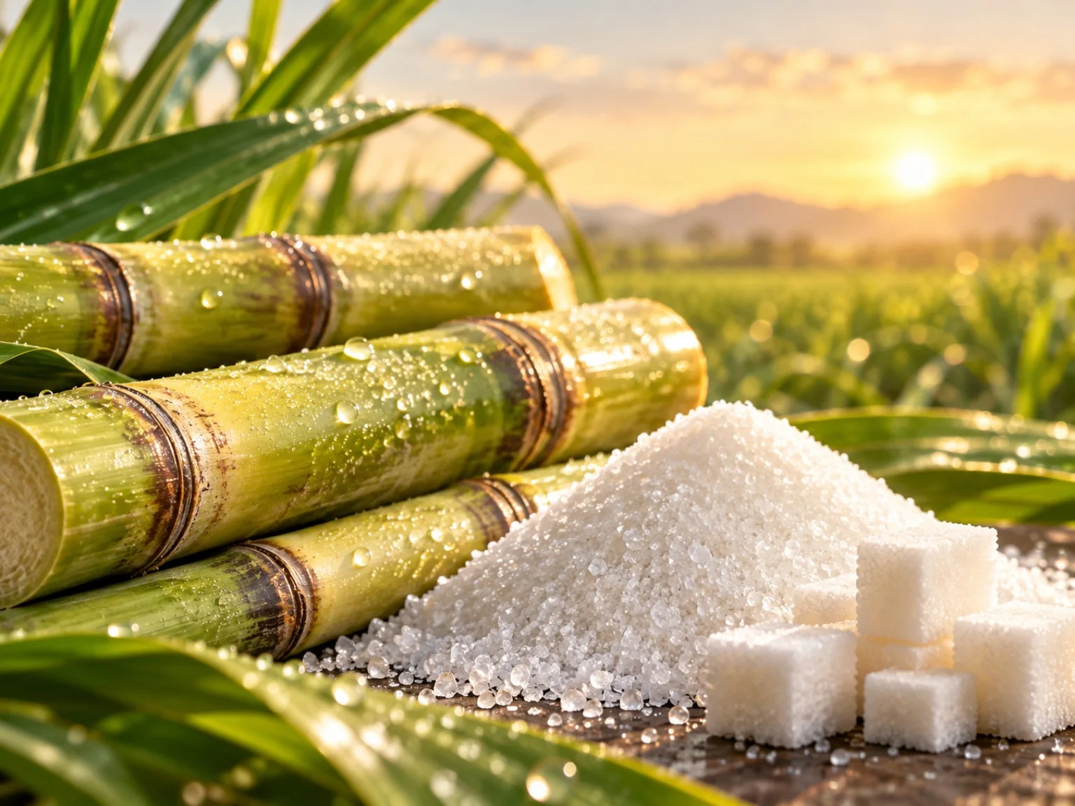 refined sugar and sugarcane at rokdoba sakhar